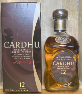 Cardhu 12 Jahre Single Malt Scotch Whisky Speyside 40 % 0,7 Liter alte Ausstatt.