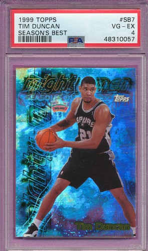 PSA 4 SEASON's BEST TIM DUNCAN HOF 1999 TOPPS SB7 GRADED VINTAGE NBA SPURS TPHLC