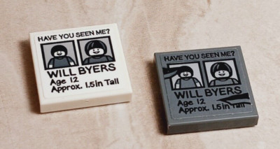 LEGO Newspaper Missing Flyer Stanger Things News Have You Seen Will UPSIDE DOWN