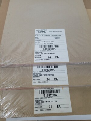 24 shts Double Sided Copper Clad Circuit Board Laminate PCB FR-4, 12 x 18, 028