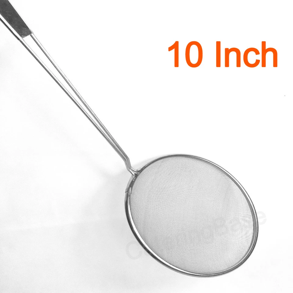 NIL 10" Stainless Steel Fat Skimmer Commercial Kitchen Catering 30 Mesh Fat Skimmer