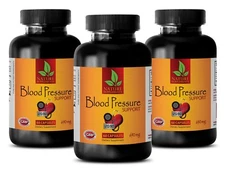 blood sugar support - BLOOD PRESSURE SUPPORT - Heart Healthy Diet Pills - 3 Bot