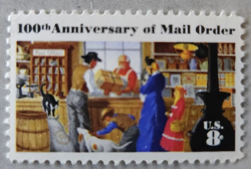 U.S.A. VINTAGE 1972, 100th Anniv of Mail Order, Single Mint Stamp, Scott #1468