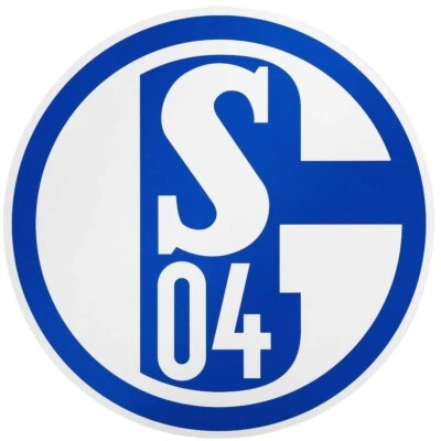 FC Schalke 04 Aufkleber Logo blau/weiß 20 cm Autoaufkleber gross S04 Fanartikel