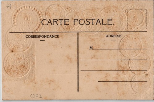 Old numismatic postcard vintage coins from Tunisia (1123) - Picture 2 of 2