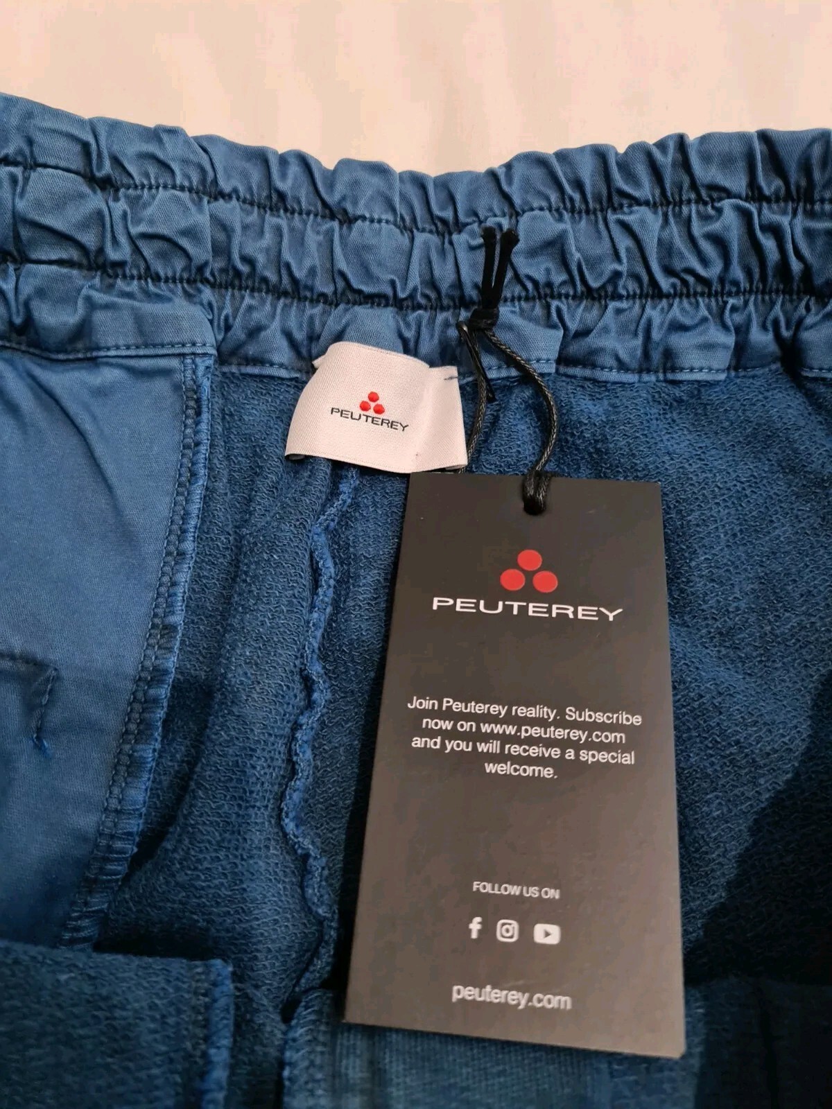 Peuterey Tiburon PGM Sweatpant Joggers PEU3200 Blue Size Large 36" W image 4