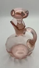 REDUCED: Vintage 5-1/4” Pink Depression Glass Handled Oil Cruet W/Stopper
