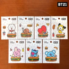BTS BT21 Official Goods Deco Sticker 7SET BITE Ver by Kumhong Fancy + Tracking