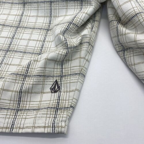 VOLCOM CORPO CLASS mens Striped chino shorts White Striped size 38 Pre Owned - Picture 14 of 22