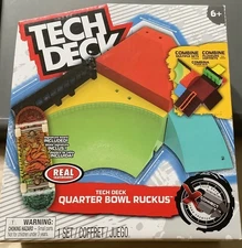 TECH DECK QUARTER BOWL RUCKUS WITH SKATEBOARD INCLUDED NIB