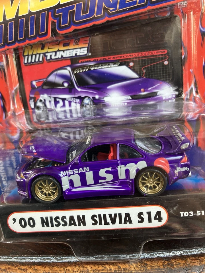 Muscle Machines escala 1:64 muy raro importación afinador coche 2000 Nissan Silva S14 Foto 4 de 4