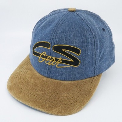 CS Gear Hat Men's Snapback Blue Tan Suede Bill Vintage Outdoor Cap