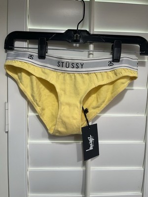 Stussy Women s Yellow Underwear Size Medium Brand New 