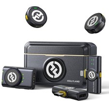 Hollyland Lark M2 Wireless Lavalier Microphone for iPhone/Android/Camera/PC/L...