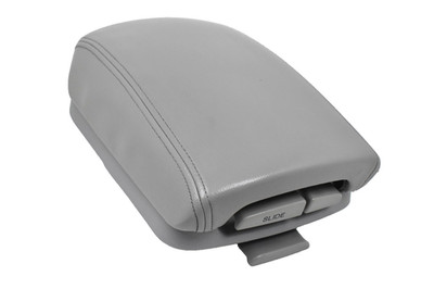 DEFECT 06-08 Hyundai Sonata Center Console Gray Leather Armrest Lid Storage OEM