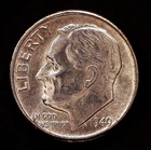 1949 Roosevelt Dime, BU #3200