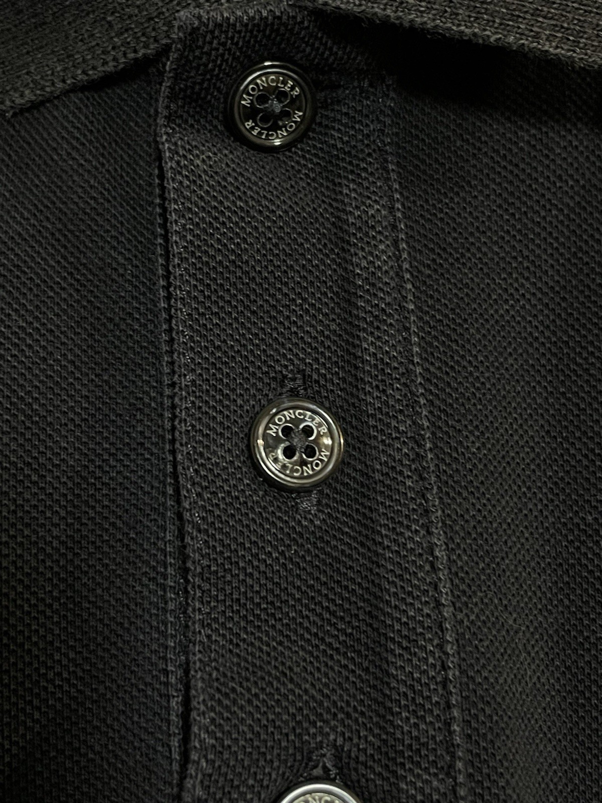 Moncler Maglia Manica Corta Navy Small Logo Polo T-shirt Striped Luxury Size M thumbnail 8