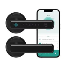 Smart Fingerprint Door Lock Keyless Entry App Control Type-C Touchscreen Keypad