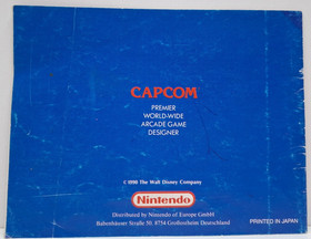 Disney's Chip 'N Dale: Rescue Rangers/Nintendo Nes / Capcom / 1991/Boxed