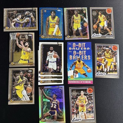   Lakers Lot  Blue Xfractor Rookie,  Parallels, Inserts, LeBron 14 Cards