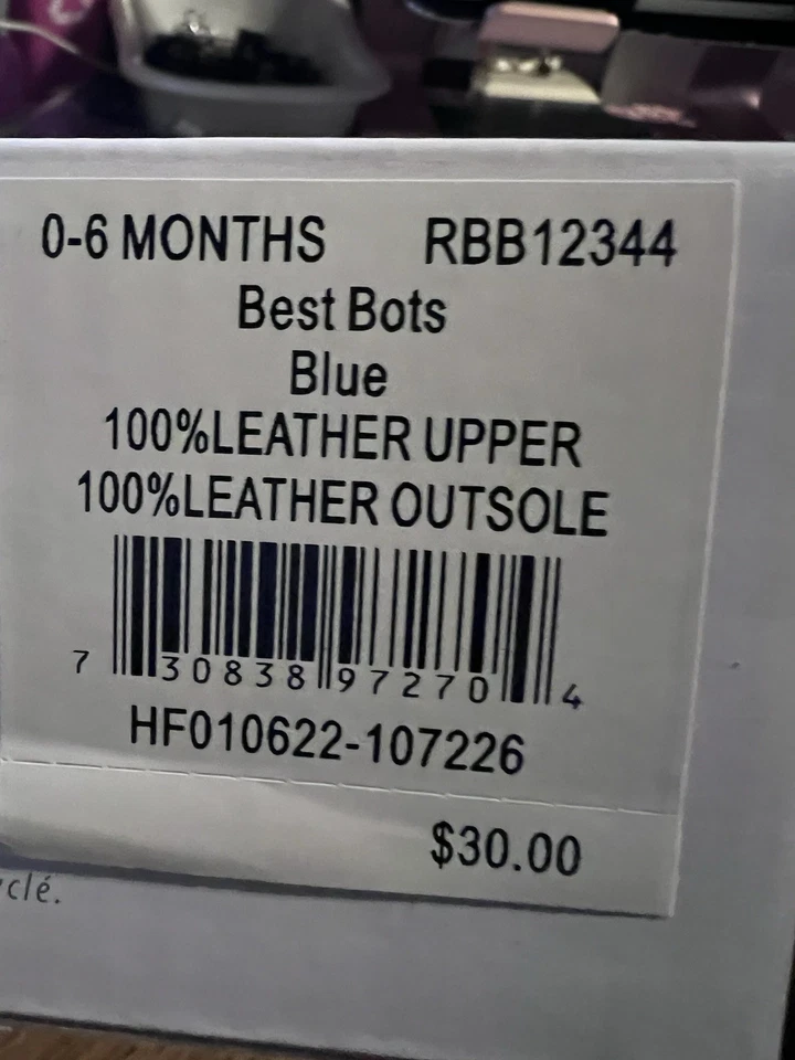 Robeez Suelas Suaves Robot Zapatos Azul Y Plata Infantil Talla 0-6 Meses Nuevos Foto 3 de 4