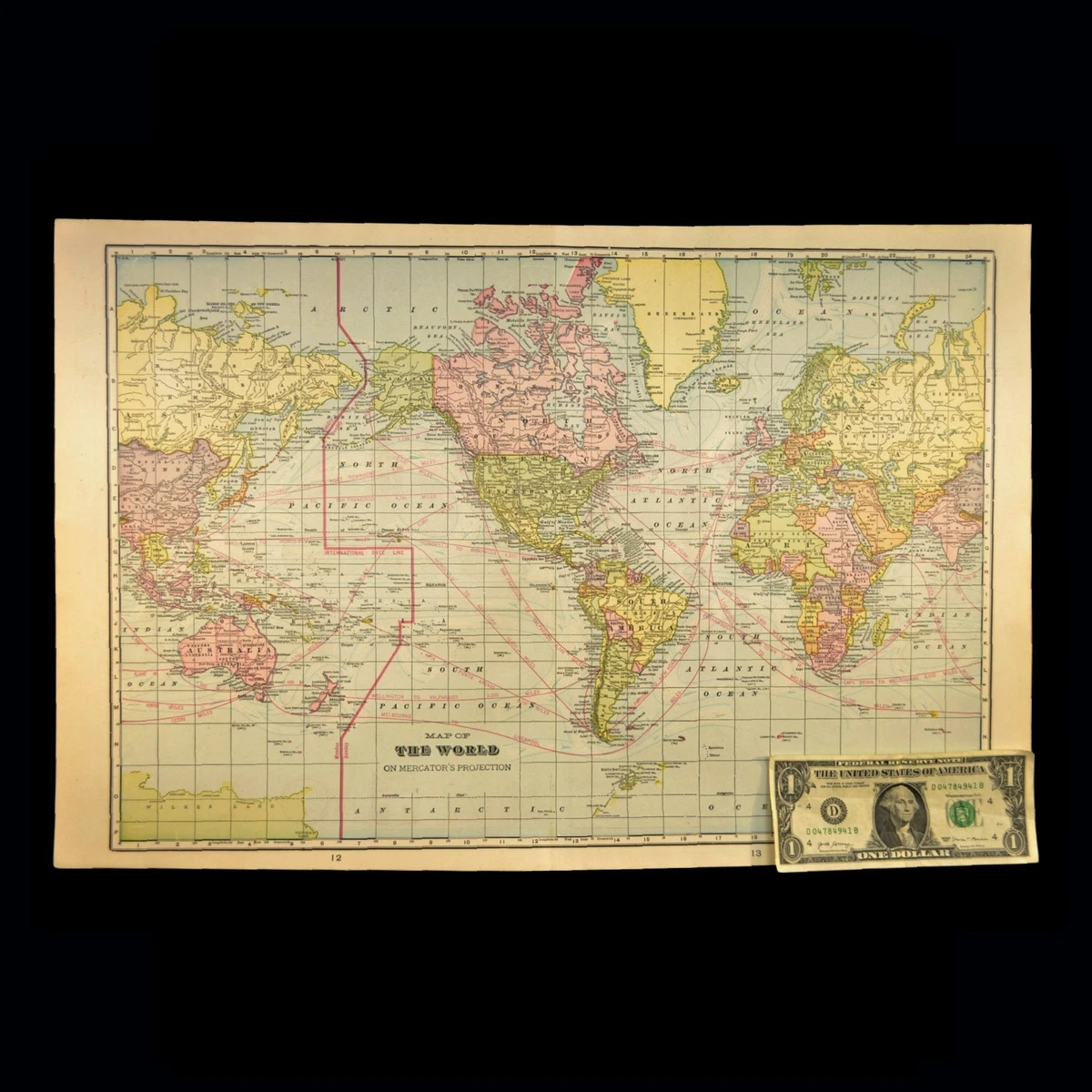 1900-1909 Date Range Antique World Atlas Maps for sale | eBay