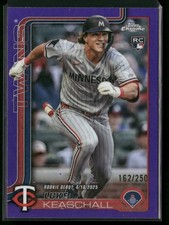 2025 Topps Chrome Update LUKE KEASCHAL #USC134 PURPLE Refractor RC Rookie /250