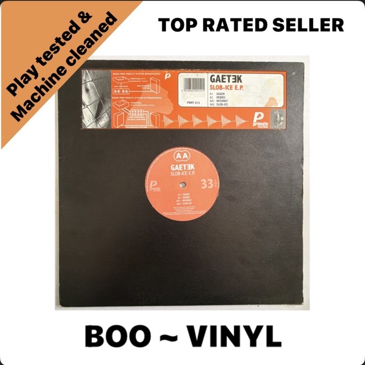 Gaetek ‎– Slob-ice EP 12"" Techno Vinyl Record  VG+ / VG