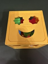Vtg 1981 Playskool Form Fitter Shape Sorter Matching Toy Toddler Learning Cube