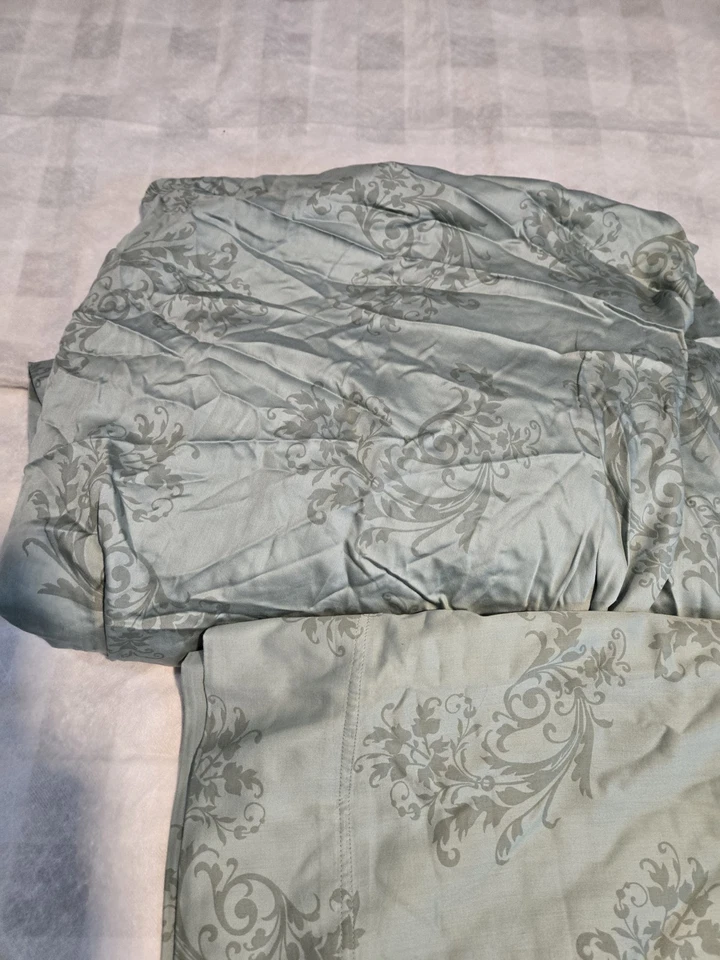 Conjunto de 4 conjuntos de cama completos verdes vintage, lençol plano, lençol ajustado, 2 capas de travesseiros - Imagem 4 de 4