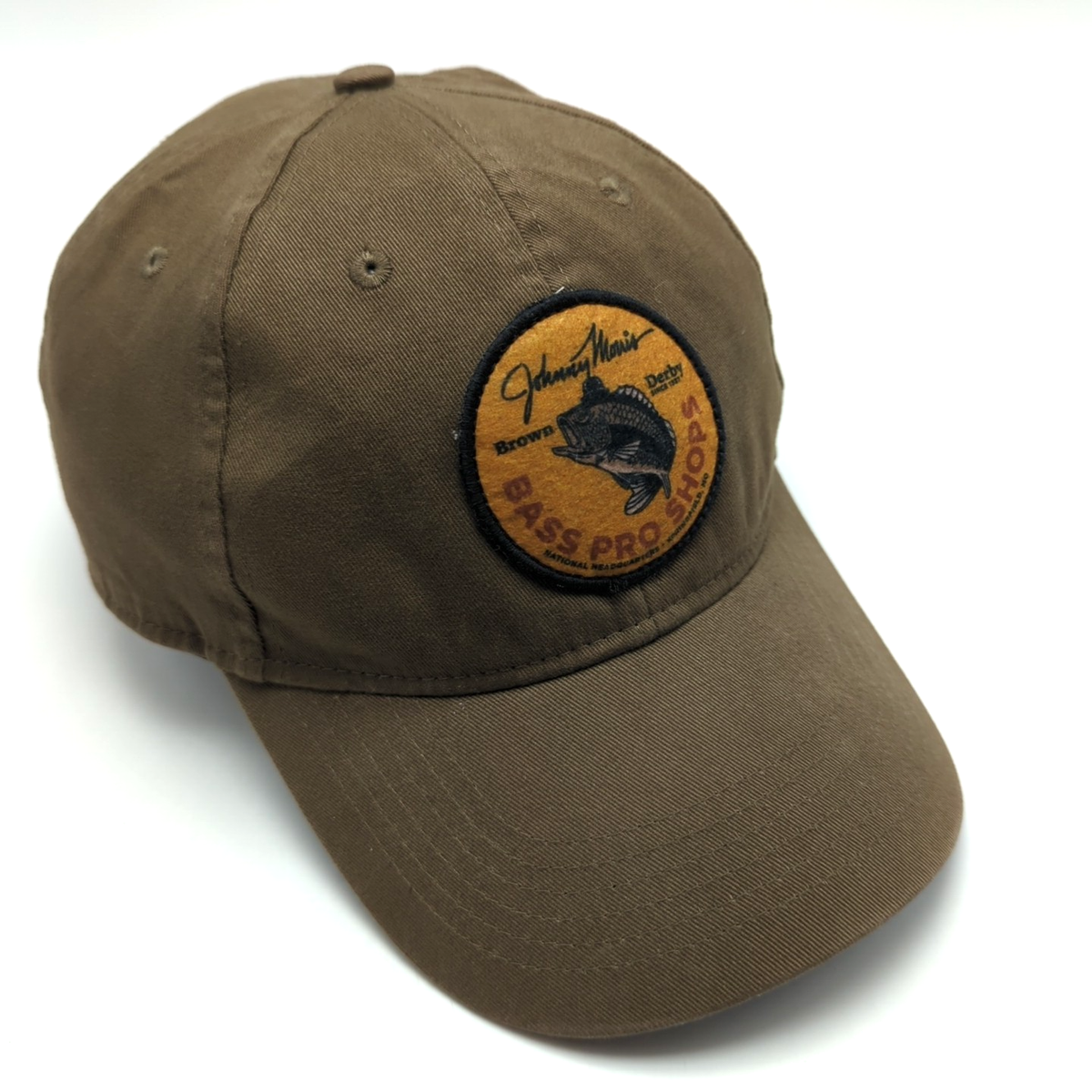 BASS PRO SHOPS hat brown adjustable cap Johnny Morris circular