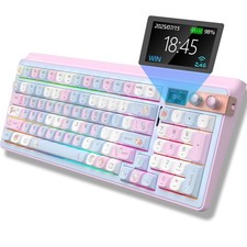 FOPATO H98 Wireless Mechanical Keyboard,96-Key Hot-Swappable Wired Gaming Key...