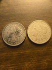 2 morgan  1921 silver dollars 90% silver No reserve
