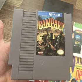 Rampart complete in box Cib nintendo nes strategy/war game MINT