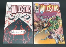 Image WildStar Lot Of 2 Comics Issues 1 And 2 Modern Age 1993 Silver Foil Cover