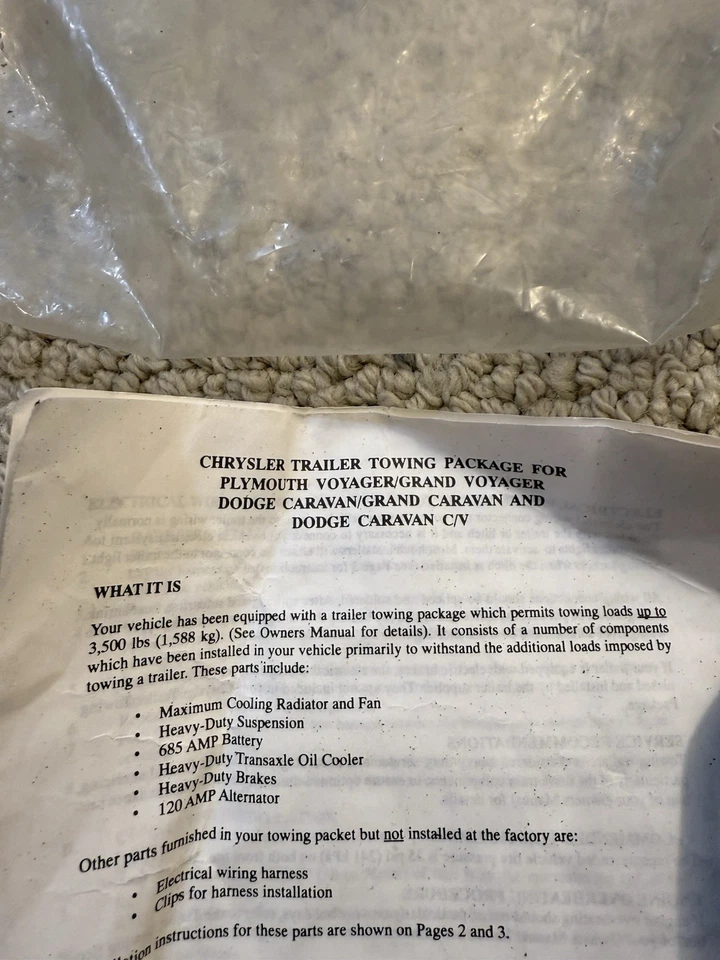 Mopar 04707682 Trailer Hitch Wire Harness for Voyager Caravan - Image 4 of 4