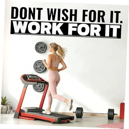 Motivational Gym Wall Stickers for Home Gym - Inspirational Wall Decals with 