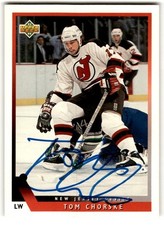 Tom Chorske 1993-94 Upper Deck Auto #416 IN PERSON New Jersey Devils