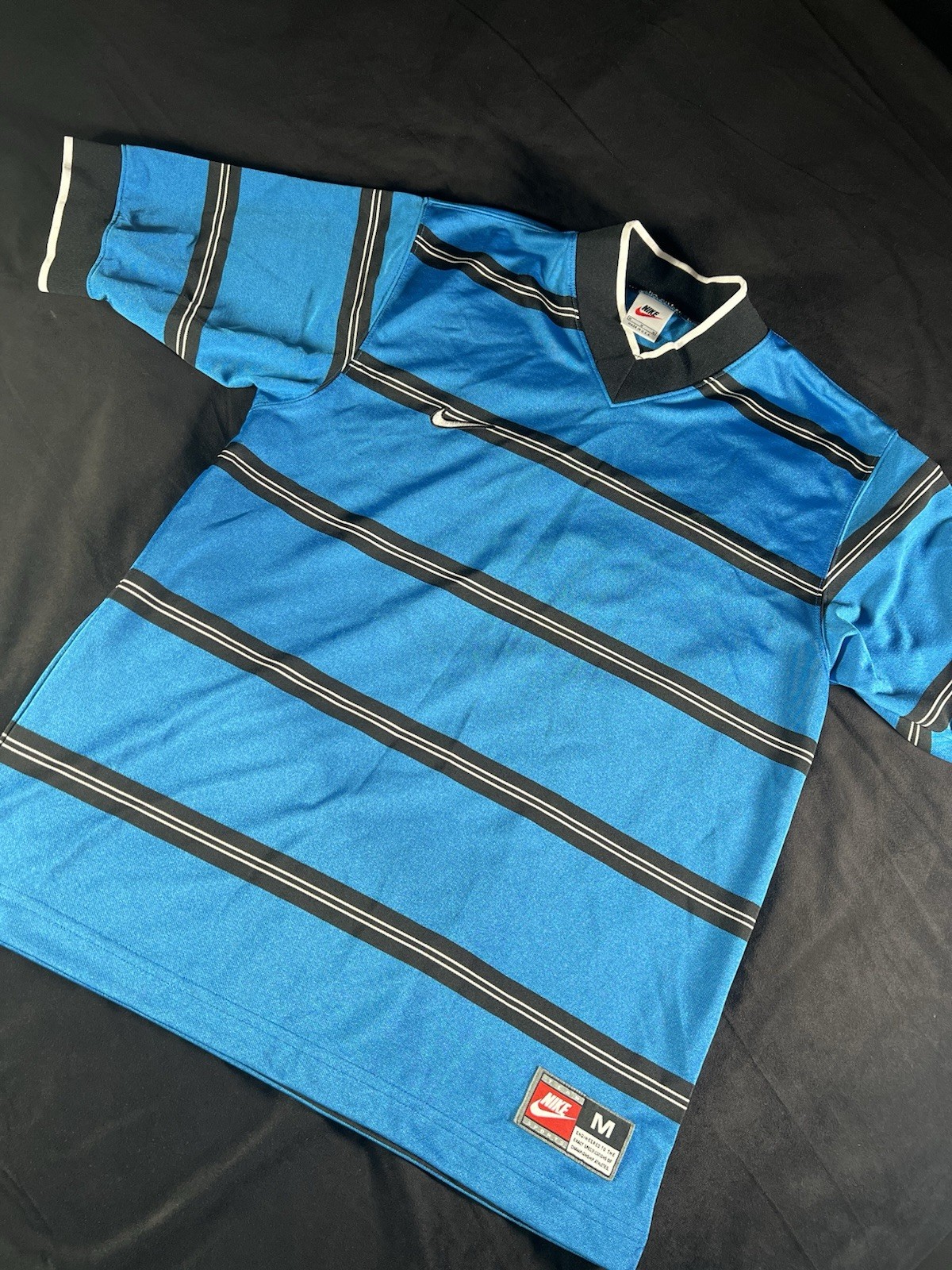Vintage Nike Soccer Shirt sz Medium Early 90s Jersey VTG Team Sports #3 EUC