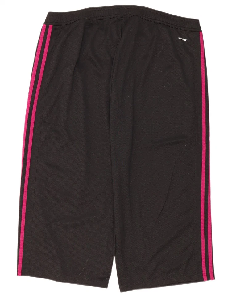ADIDAS Womens Capri Tracksuit Trousers UK 22 3XL  Black Polyester BH21 - Image 2 of 3
