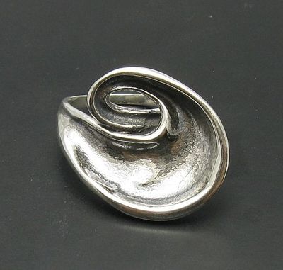 Stylish Genuine Sterling Silver Ring Solid Punched 925 Handmade