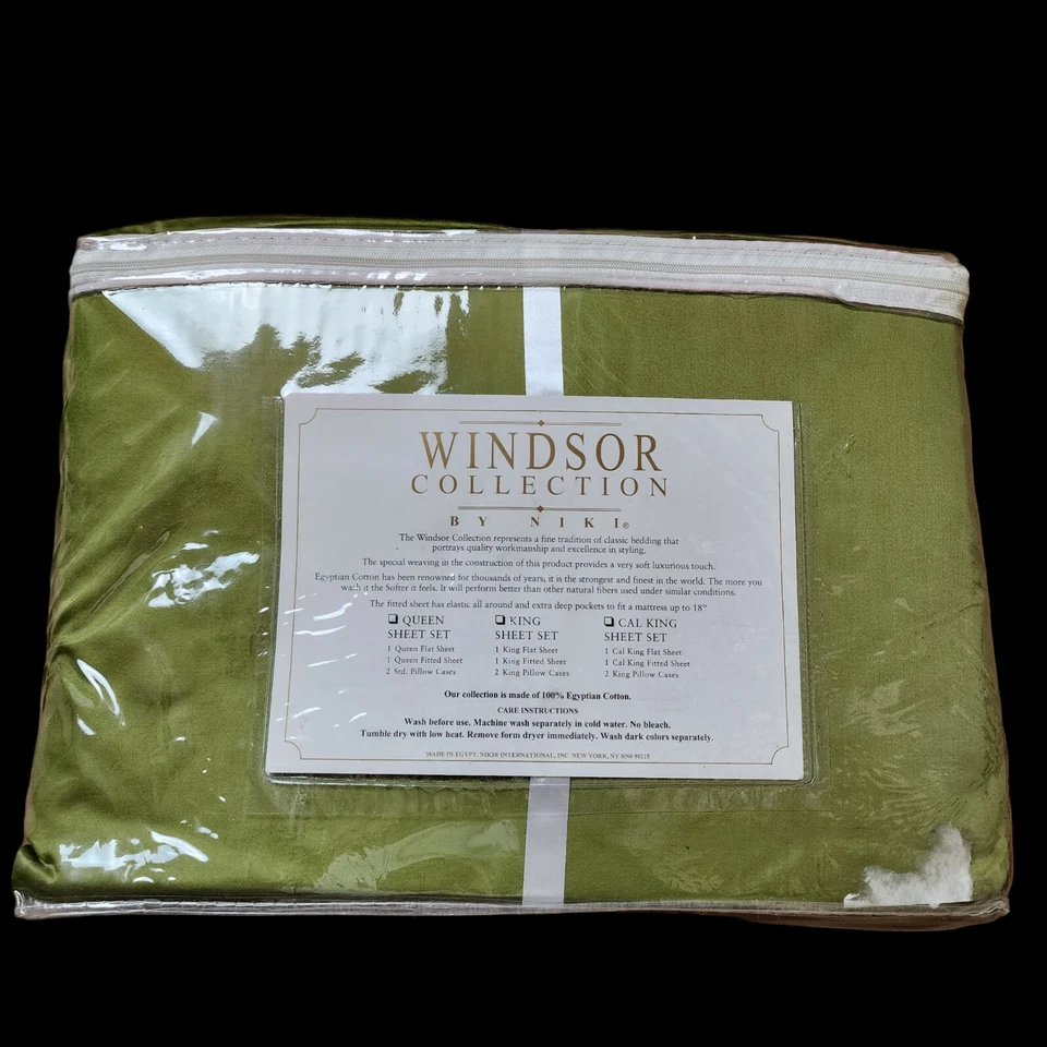 Windsor коллекции королева простыни комплект египетский хлопок минимальный люкс зеленый 500 TC новый - Изображение 4 из 4