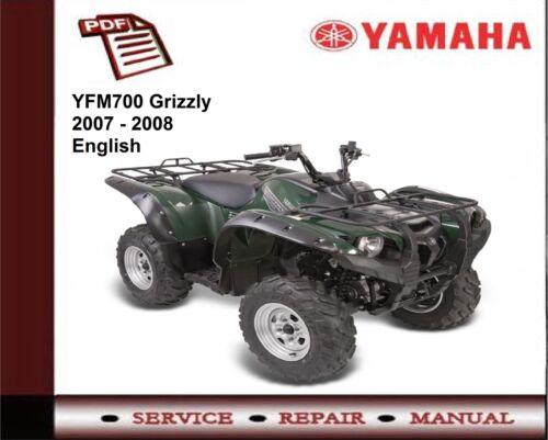 Yamaha YFM700 YFM 700 Grizzly 2007 - 2008 Service Repair Workshop Manual  - Bild 1 von 1