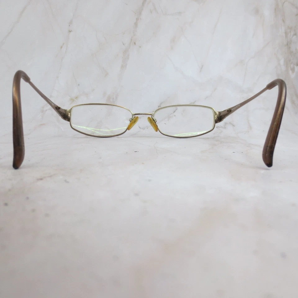 Marco de gafas Geoffrey Beene Fashionista dorado borde completo ovalado 51-17-135 Foto 4 de 4