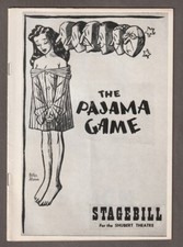 1955 PAJAMA GAME Chicago STAGEBILL~Fran WARREN~Larry DOUGLAS~Buster WEST~Shubert