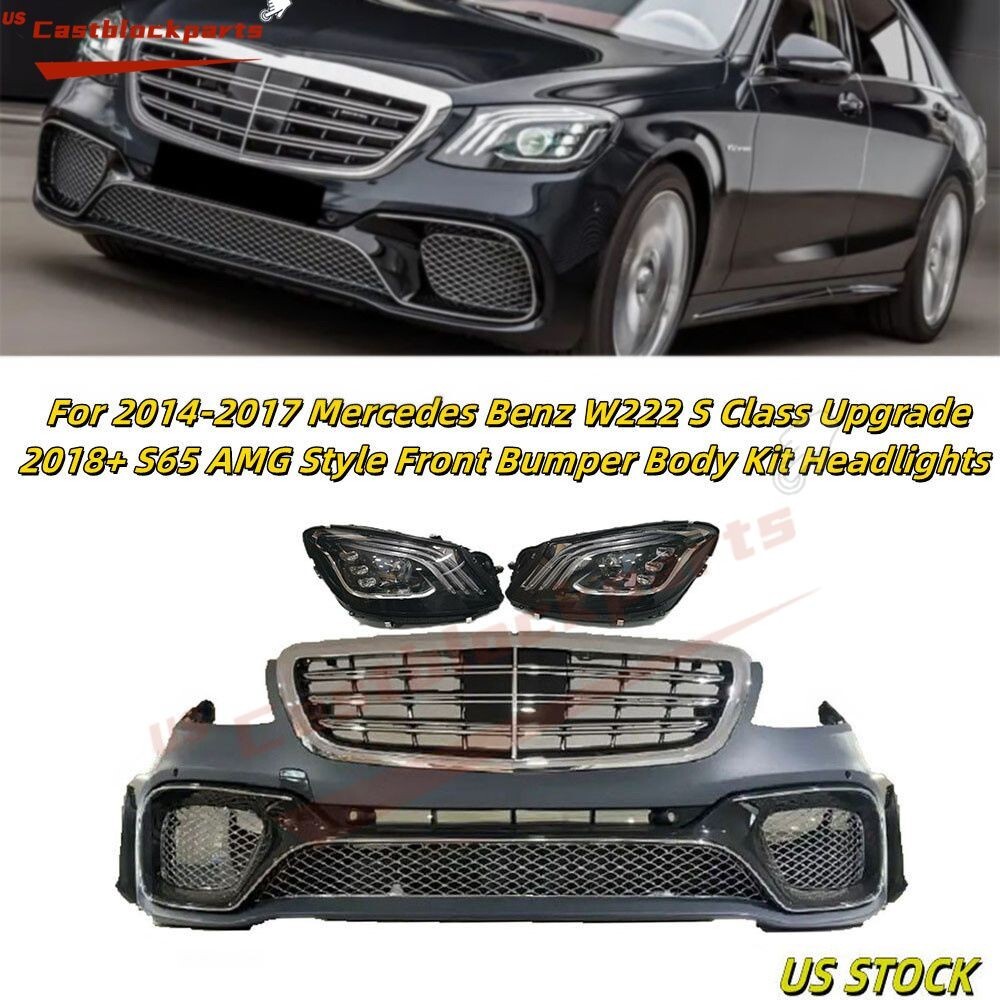 For Mercedes W222 S550 S650 Upgrade 2018+ S65 AMG Style Front