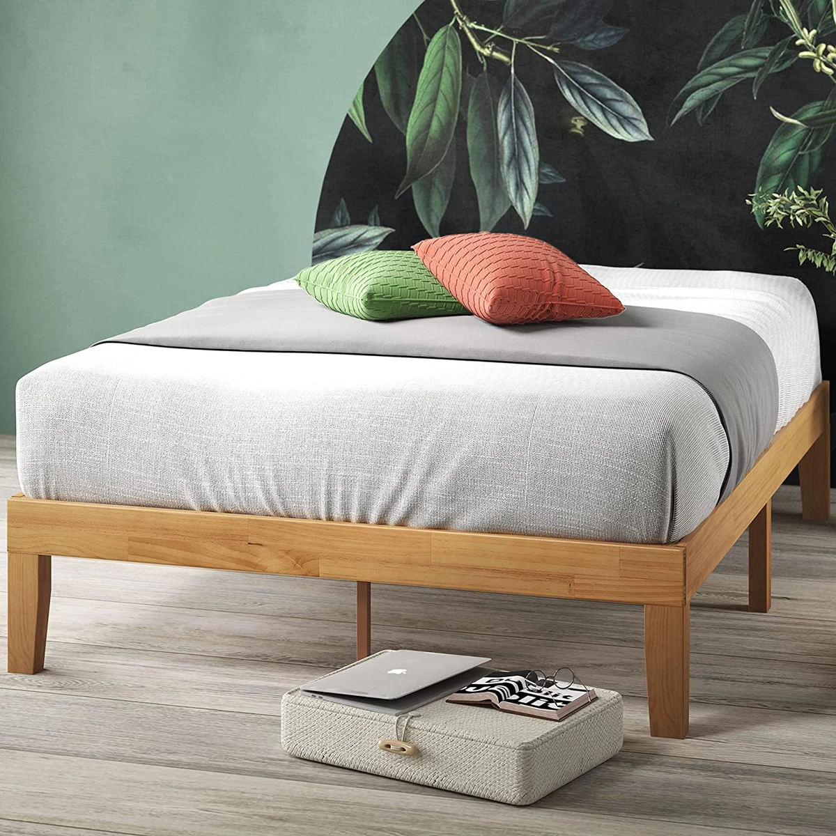 Wood slat box spring deals