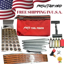 Trail ATV UTV SXS Tire Repair Kit Tube Patch Plug CO2 Cartridge Inflator Road