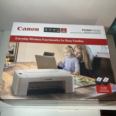 Canon PIXMA TS3322 Wireless Inkjet All-In-One Printer