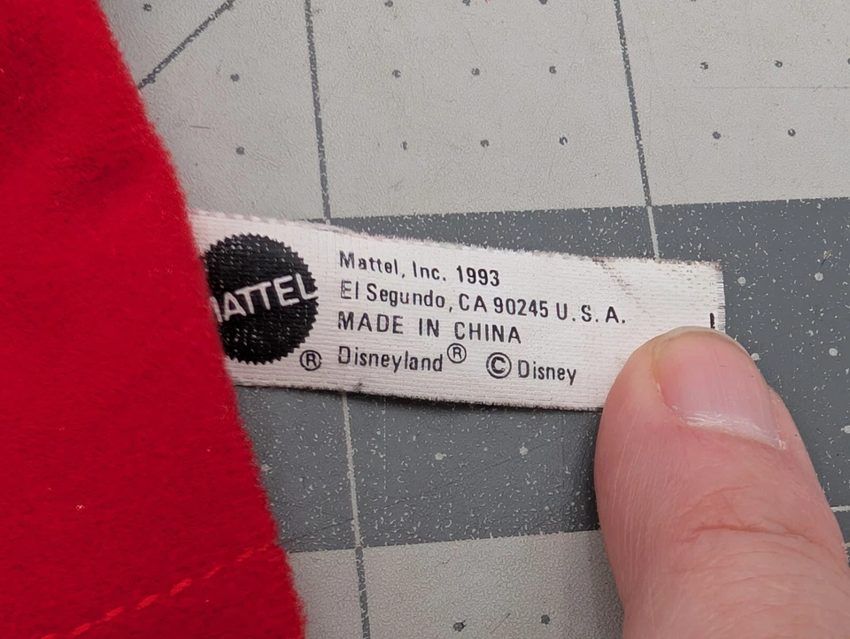 Peluche marioneta de mano Mattel Mickey Mouse 10 pulgadas 1993 peluche Foto 4 de 4